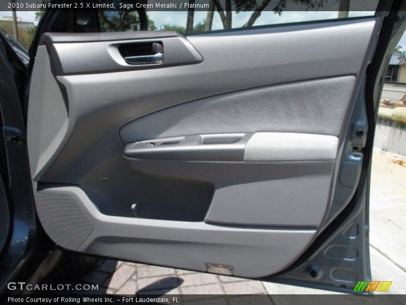 Sage Green Metallic / Platinum 2010 Subaru Forester 2.5 X Limited