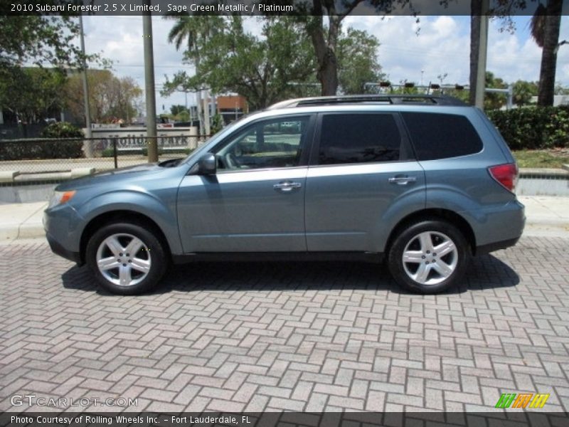 Sage Green Metallic / Platinum 2010 Subaru Forester 2.5 X Limited
