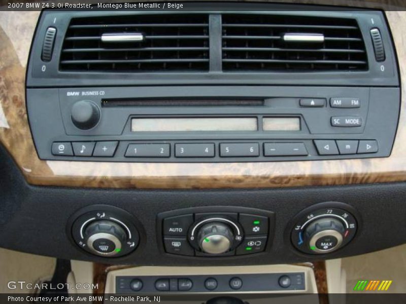 Montego Blue Metallic / Beige 2007 BMW Z4 3.0i Roadster
