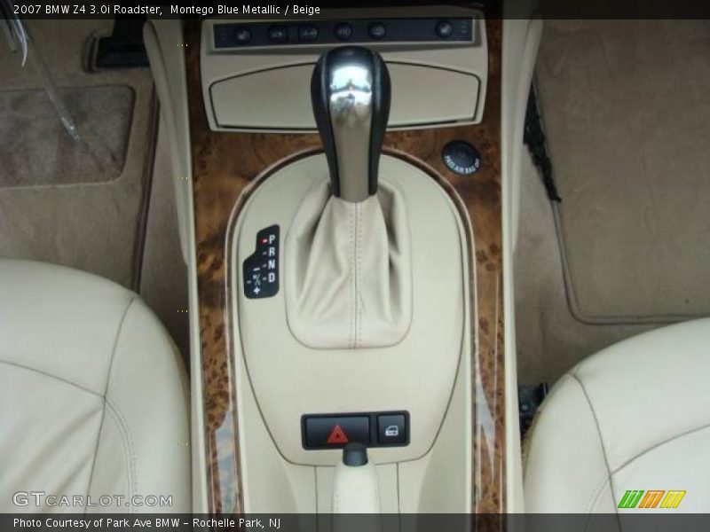 Montego Blue Metallic / Beige 2007 BMW Z4 3.0i Roadster