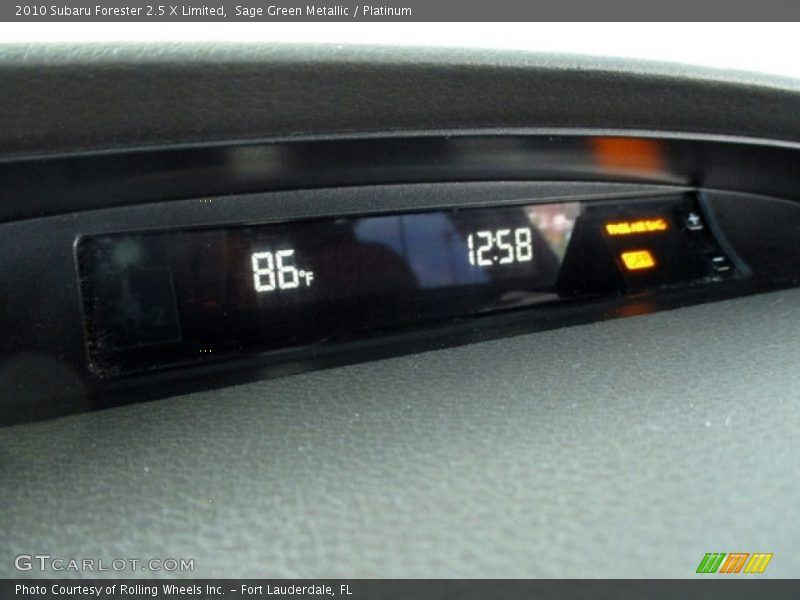 Sage Green Metallic / Platinum 2010 Subaru Forester 2.5 X Limited