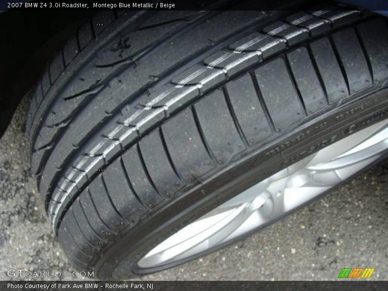 Montego Blue Metallic / Beige 2007 BMW Z4 3.0i Roadster