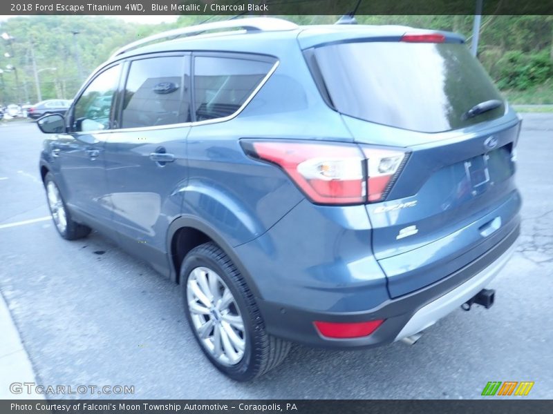 Blue Metallic / Charcoal Black 2018 Ford Escape Titanium 4WD