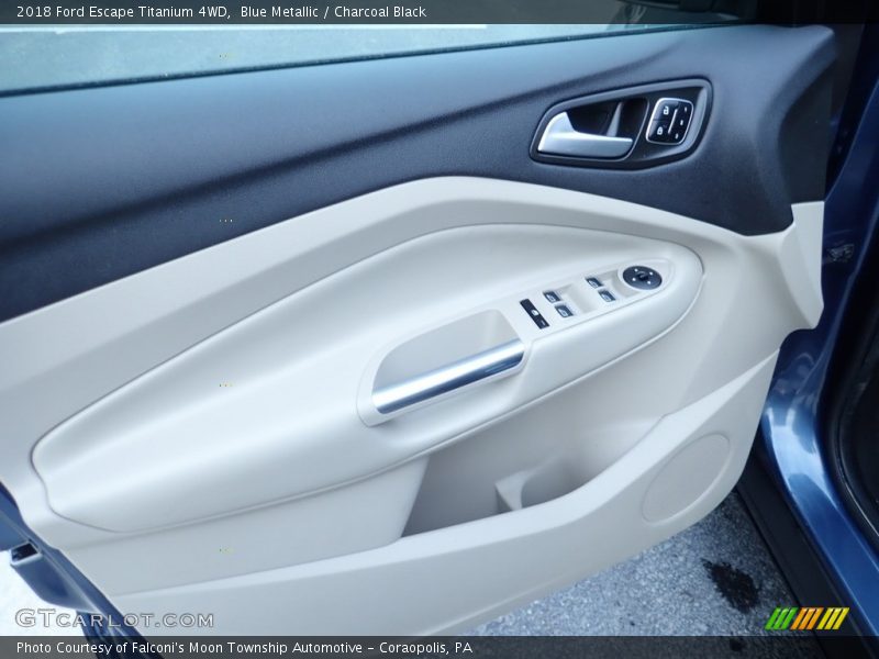Blue Metallic / Charcoal Black 2018 Ford Escape Titanium 4WD