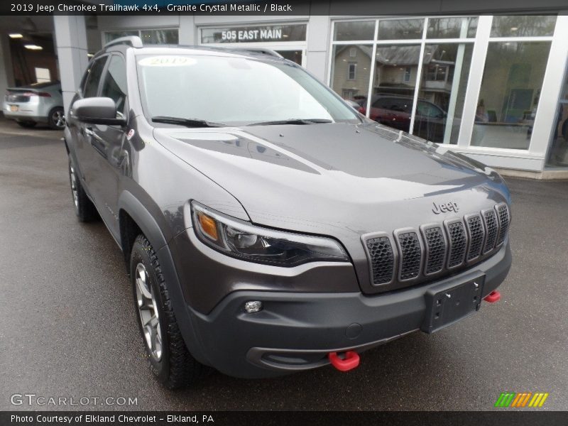 Granite Crystal Metallic / Black 2019 Jeep Cherokee Trailhawk 4x4