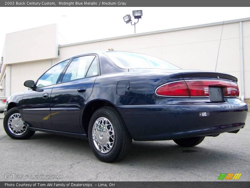 Midnight Blue Metallic / Medium Gray 2003 Buick Century Custom