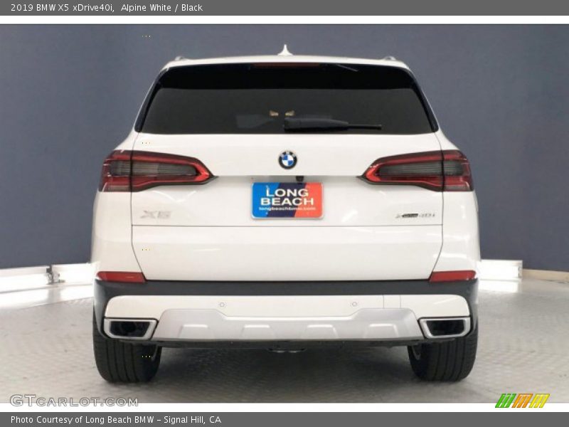Alpine White / Black 2019 BMW X5 xDrive40i
