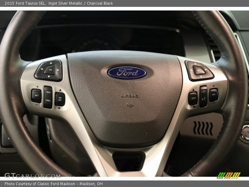 Ingot Silver Metallic / Charcoal Black 2015 Ford Taurus SEL