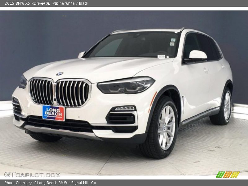Alpine White / Black 2019 BMW X5 xDrive40i
