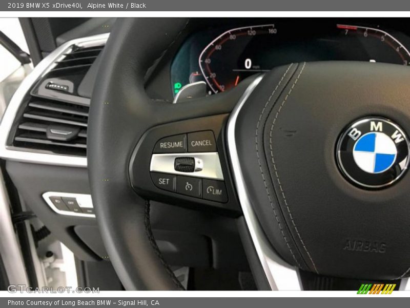 Alpine White / Black 2019 BMW X5 xDrive40i