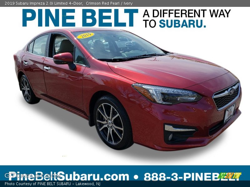 Crimson Red Pearl / Ivory 2019 Subaru Impreza 2.0i Limited 4-Door