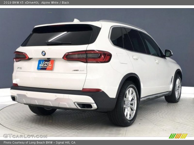 Alpine White / Black 2019 BMW X5 xDrive40i