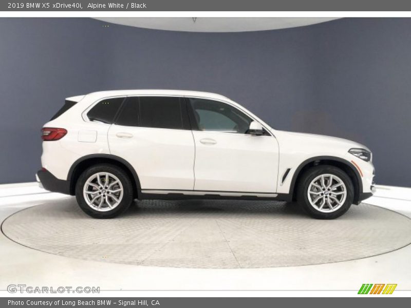 Alpine White / Black 2019 BMW X5 xDrive40i