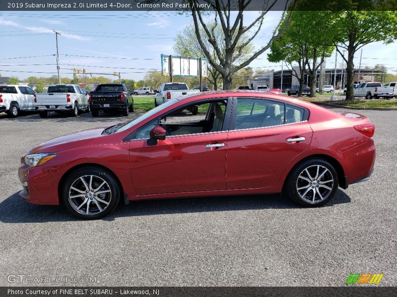 Crimson Red Pearl / Ivory 2019 Subaru Impreza 2.0i Limited 4-Door
