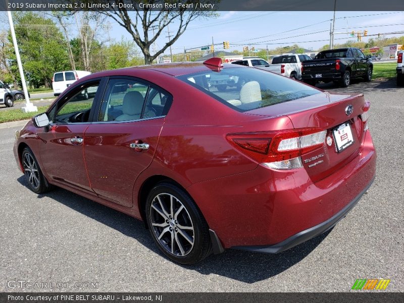 Crimson Red Pearl / Ivory 2019 Subaru Impreza 2.0i Limited 4-Door