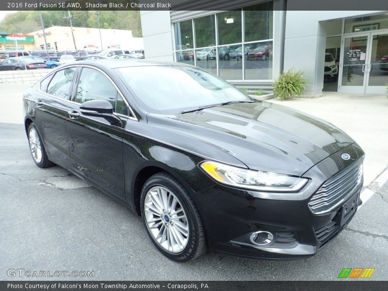 Shadow Black / Charcoal Black 2016 Ford Fusion SE AWD