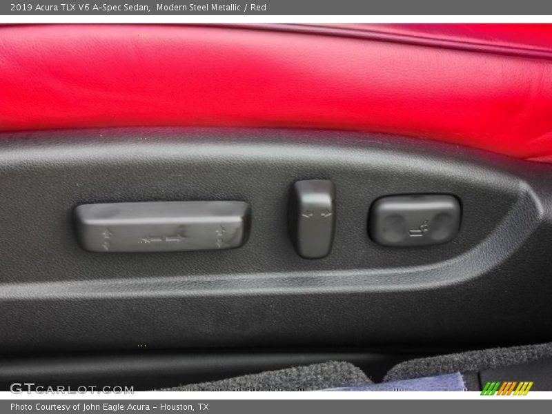 Modern Steel Metallic / Red 2019 Acura TLX V6 A-Spec Sedan