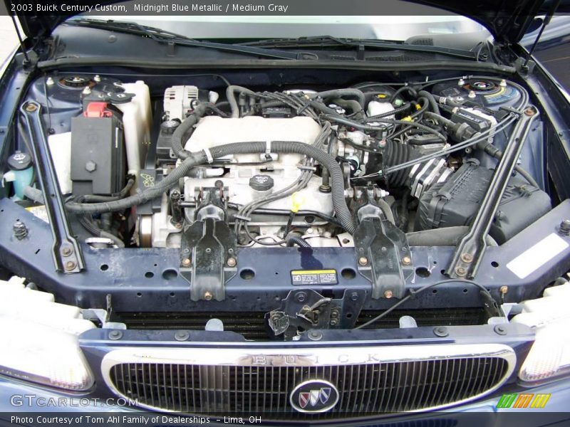 Midnight Blue Metallic / Medium Gray 2003 Buick Century Custom