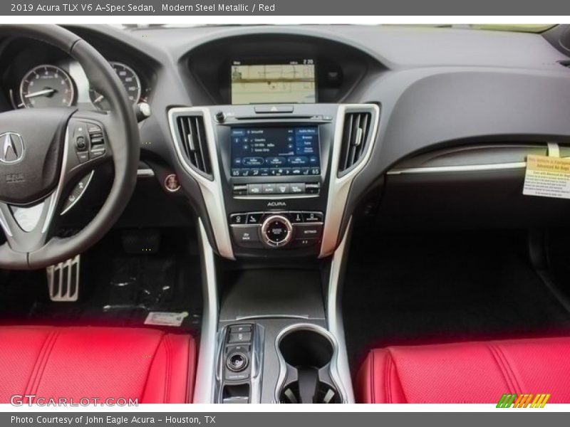 Modern Steel Metallic / Red 2019 Acura TLX V6 A-Spec Sedan