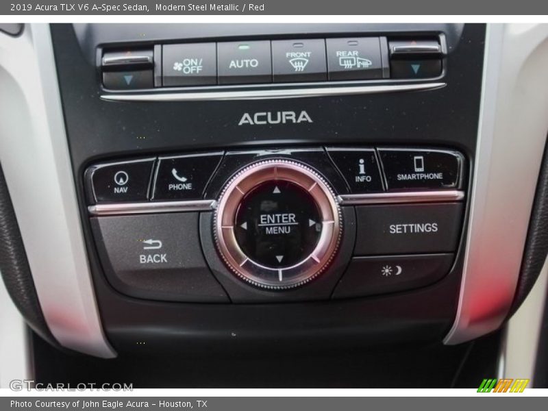 Modern Steel Metallic / Red 2019 Acura TLX V6 A-Spec Sedan