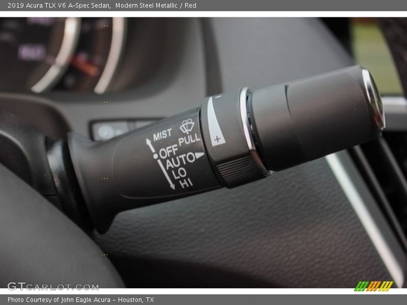 Modern Steel Metallic / Red 2019 Acura TLX V6 A-Spec Sedan
