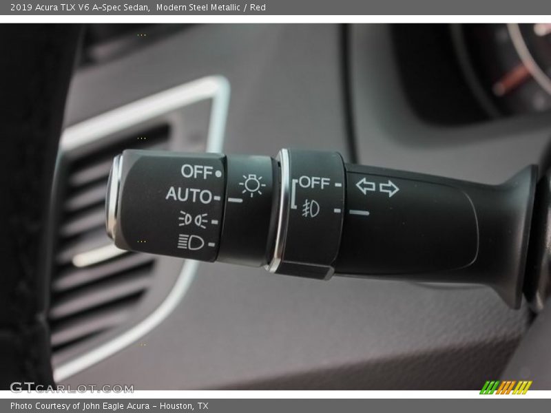 Modern Steel Metallic / Red 2019 Acura TLX V6 A-Spec Sedan
