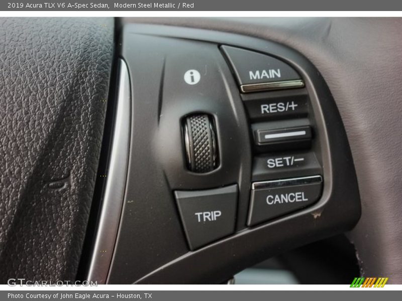 Modern Steel Metallic / Red 2019 Acura TLX V6 A-Spec Sedan