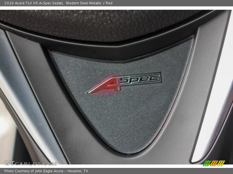 Modern Steel Metallic / Red 2019 Acura TLX V6 A-Spec Sedan