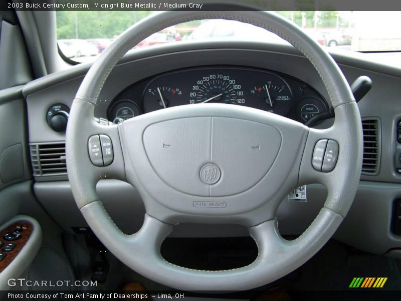 Midnight Blue Metallic / Medium Gray 2003 Buick Century Custom