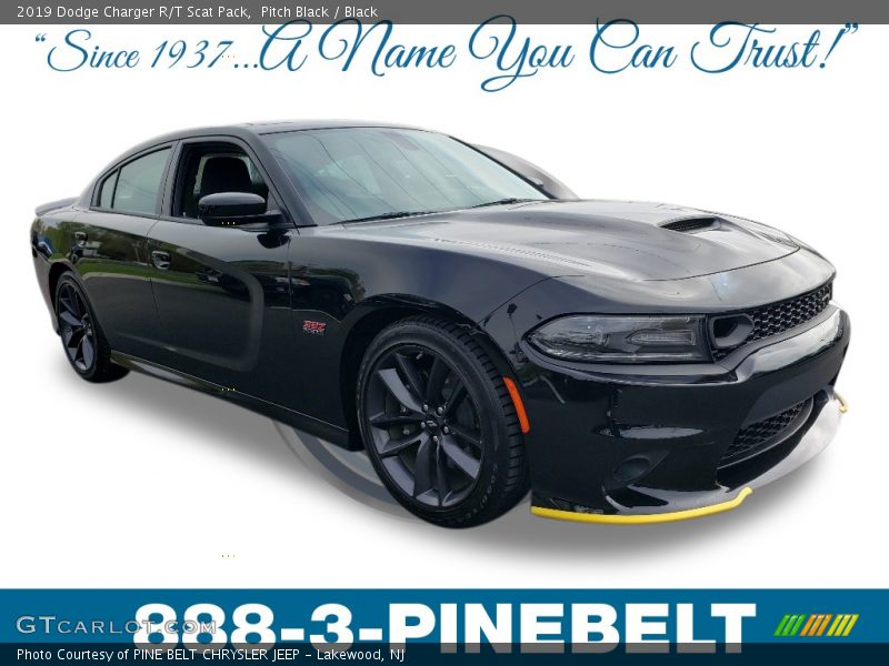 Pitch Black / Black 2019 Dodge Charger R/T Scat Pack