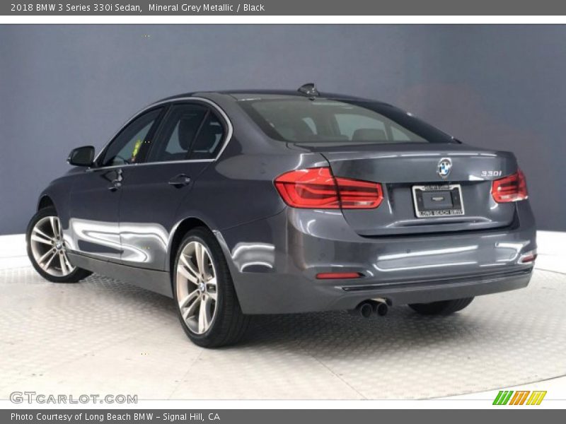 Mineral Grey Metallic / Black 2018 BMW 3 Series 330i Sedan