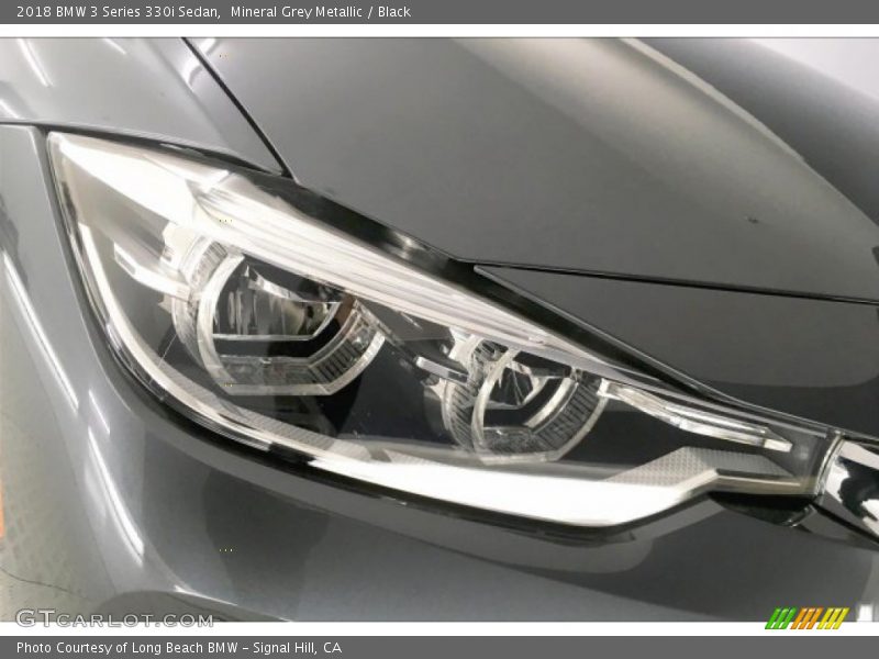Mineral Grey Metallic / Black 2018 BMW 3 Series 330i Sedan