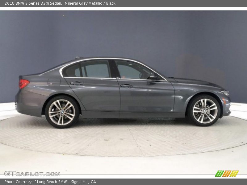 Mineral Grey Metallic / Black 2018 BMW 3 Series 330i Sedan