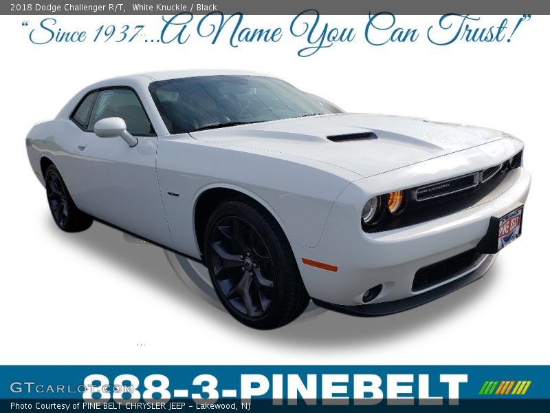 White Knuckle / Black 2018 Dodge Challenger R/T