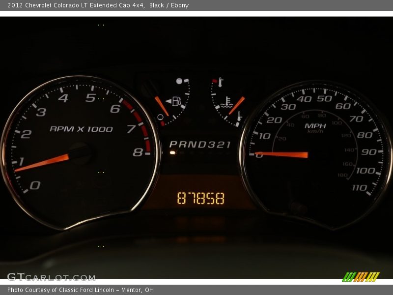 Black / Ebony 2012 Chevrolet Colorado LT Extended Cab 4x4