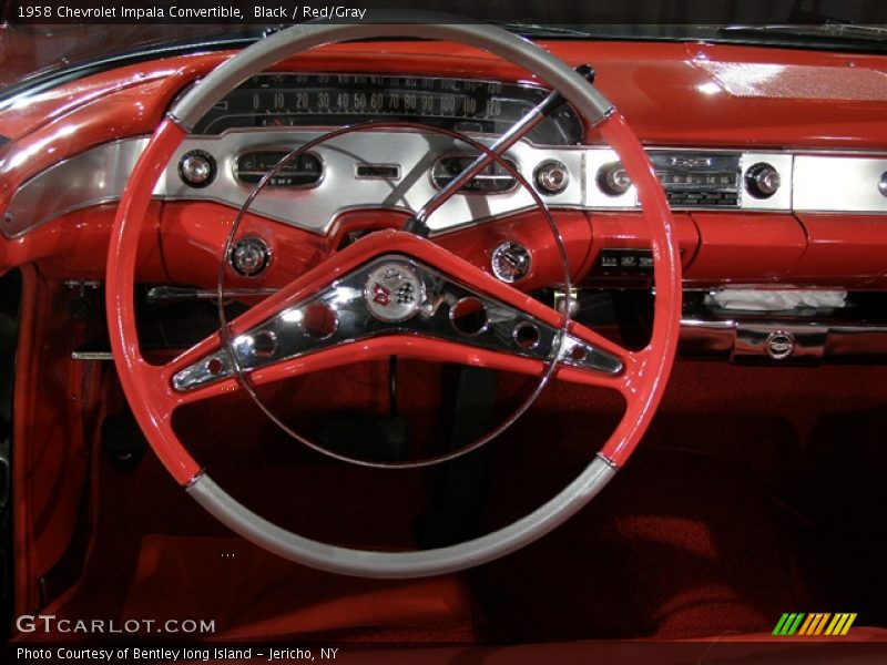 Black / Red/Gray 1958 Chevrolet Impala Convertible