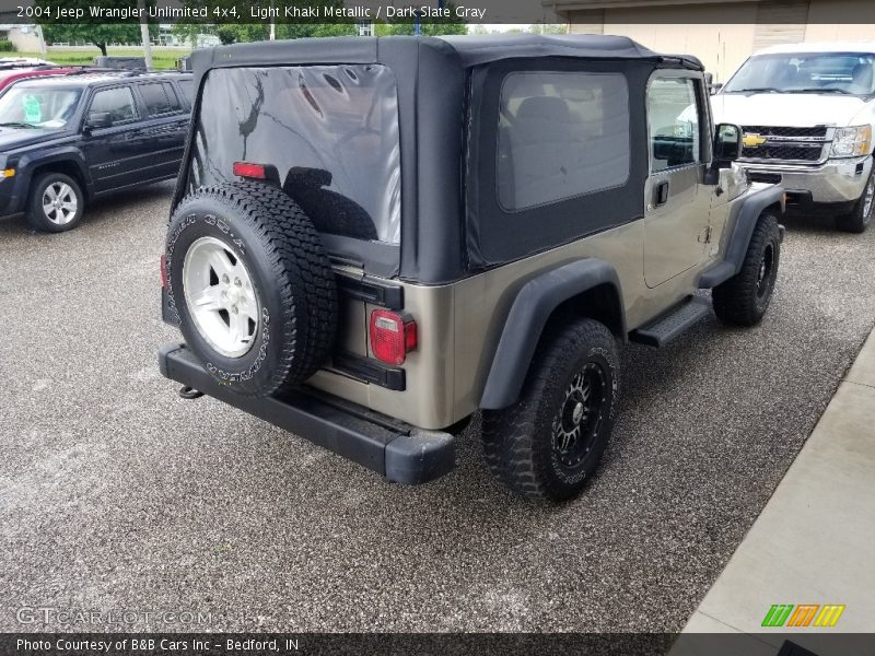 Light Khaki Metallic / Dark Slate Gray 2004 Jeep Wrangler Unlimited 4x4