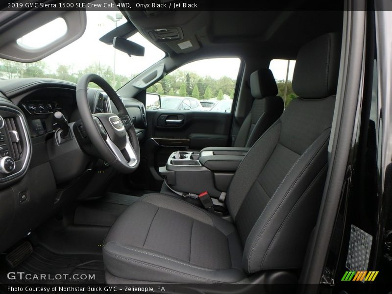 Front Seat of 2019 Sierra 1500 SLE Crew Cab 4WD