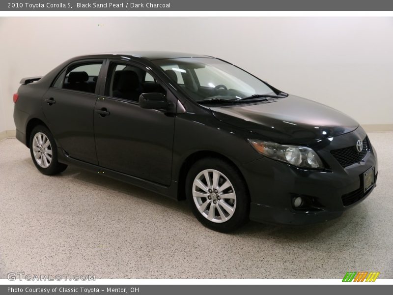 Black Sand Pearl / Dark Charcoal 2010 Toyota Corolla S