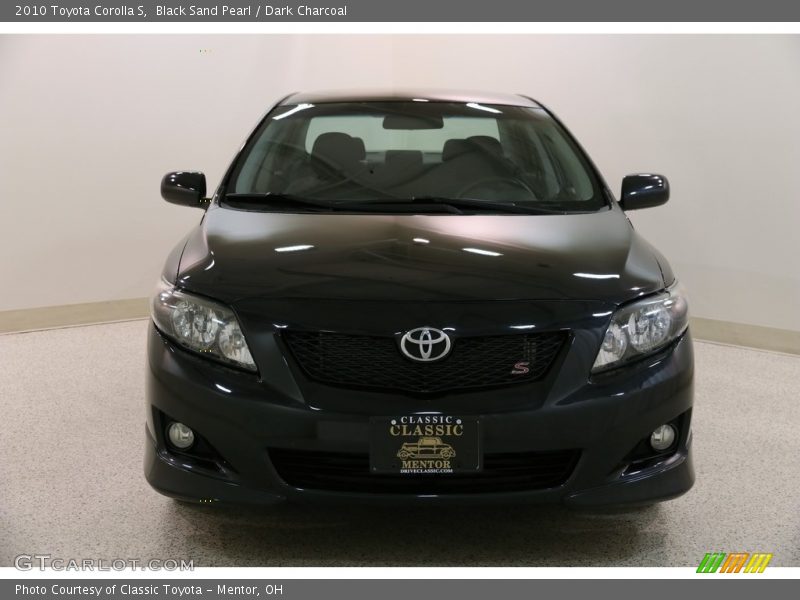 Black Sand Pearl / Dark Charcoal 2010 Toyota Corolla S