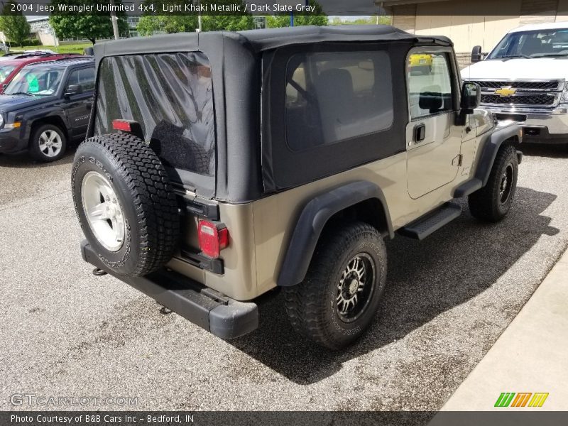 Light Khaki Metallic / Dark Slate Gray 2004 Jeep Wrangler Unlimited 4x4