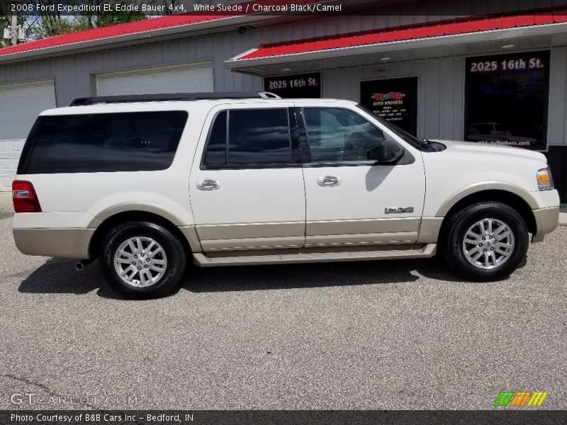 White Suede / Charcoal Black/Camel 2008 Ford Expedition EL Eddie Bauer 4x4