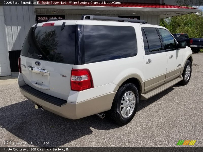 White Suede / Charcoal Black/Camel 2008 Ford Expedition EL Eddie Bauer 4x4