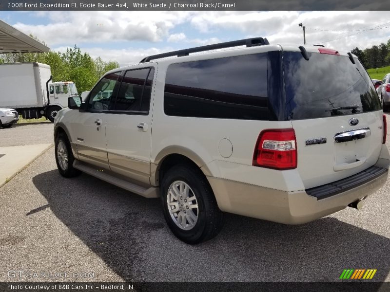 White Suede / Charcoal Black/Camel 2008 Ford Expedition EL Eddie Bauer 4x4