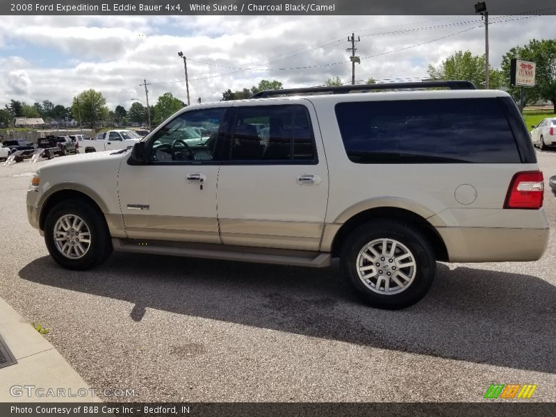 White Suede / Charcoal Black/Camel 2008 Ford Expedition EL Eddie Bauer 4x4