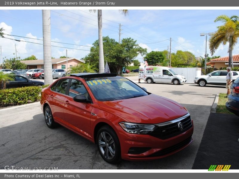 Habanero Orange / Storm Gray 2019 Volkswagen Jetta R-Line