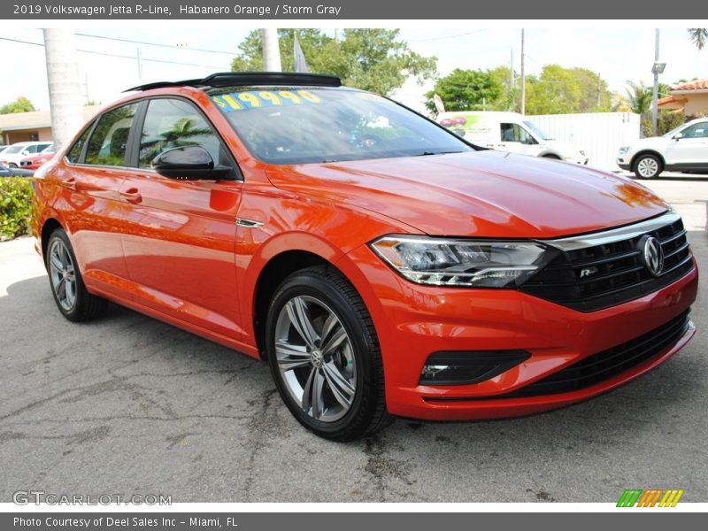 Habanero Orange / Storm Gray 2019 Volkswagen Jetta R-Line