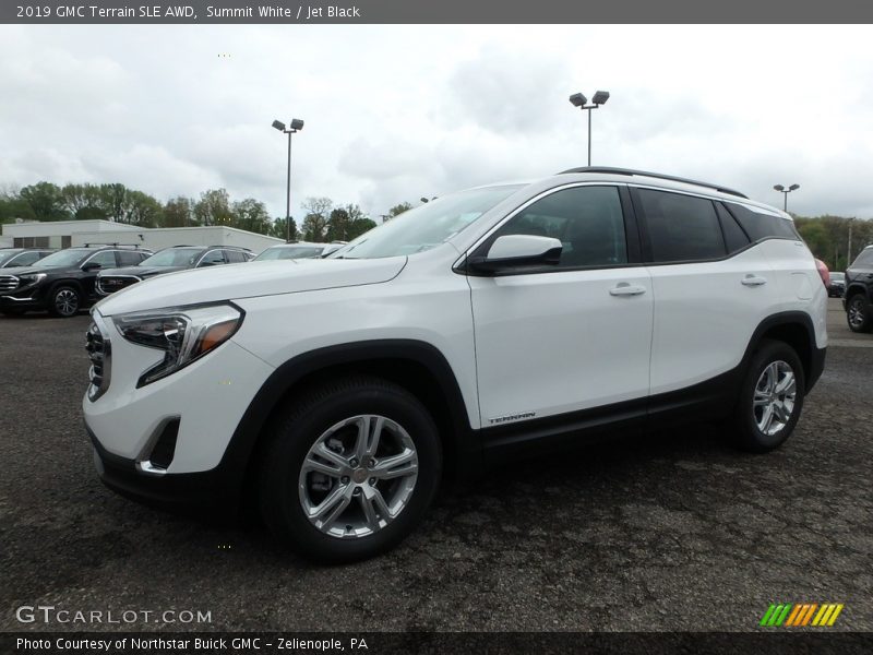 Summit White / Jet Black 2019 GMC Terrain SLE AWD