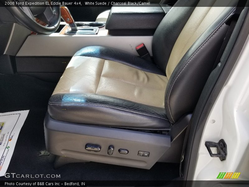 White Suede / Charcoal Black/Camel 2008 Ford Expedition EL Eddie Bauer 4x4