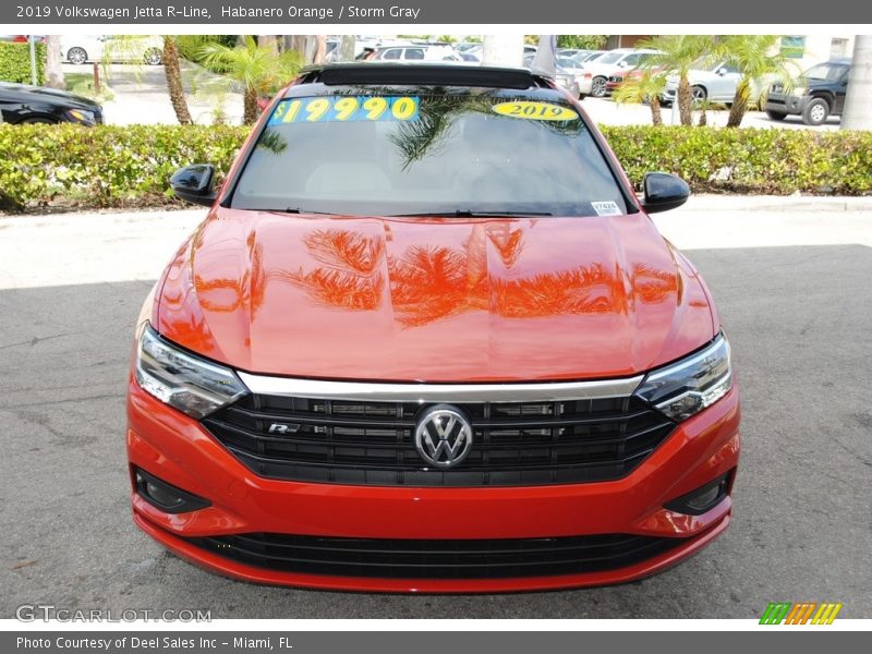 Habanero Orange / Storm Gray 2019 Volkswagen Jetta R-Line